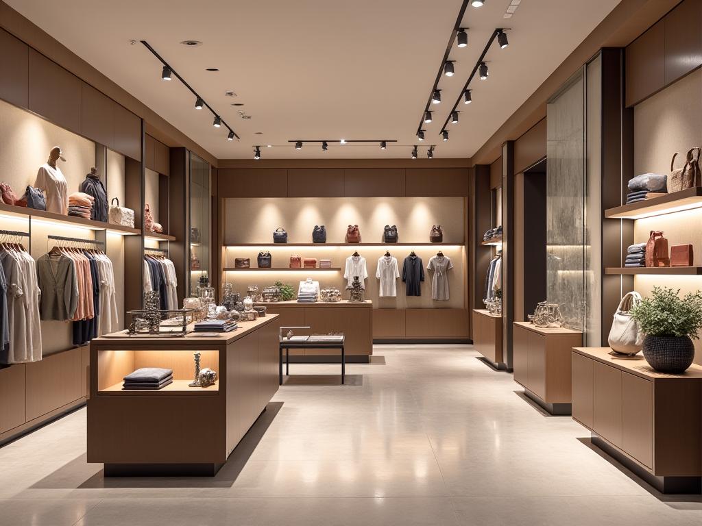 Diseño de interior comercial con identidad de marca